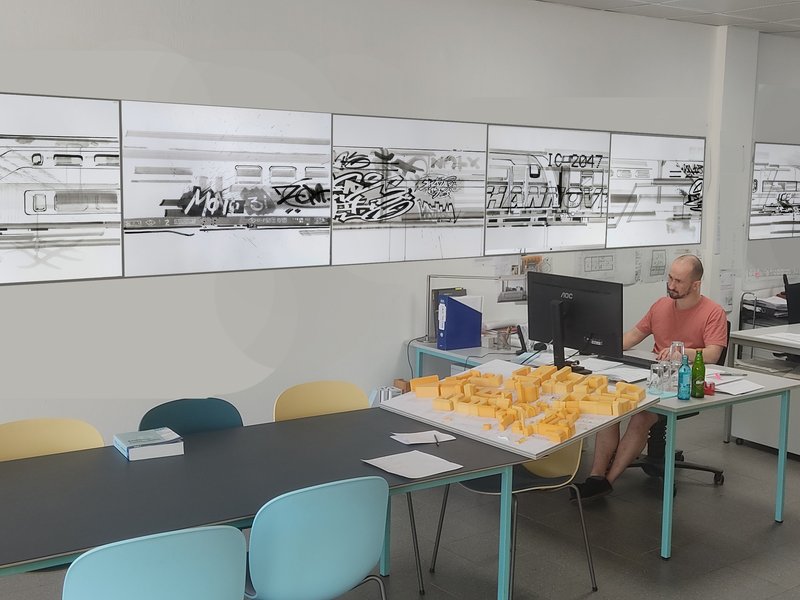 Geänderte Wagenreihung - Simulation