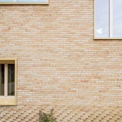 Ziegeldetail von Haus B