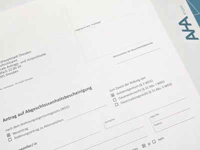 Antrag auf Abgeschlossenheit