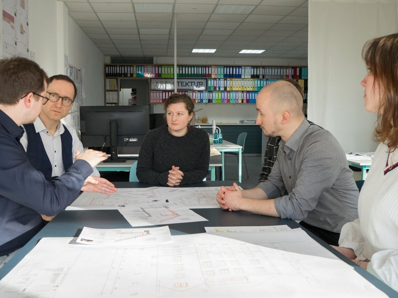 Eine Teambesprechung